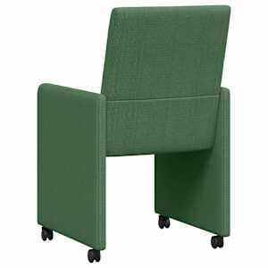 Jídelní židle na kolečkách 2 pcs Šedozelená 57 x 66 x 94 cm - obrázek 6