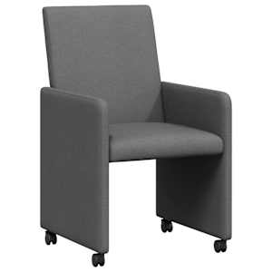 vidaXL Ratastega S&ouml;&ouml;gi-toolid 2 tk kangas Tumehall 57 x 66 x 94 cm