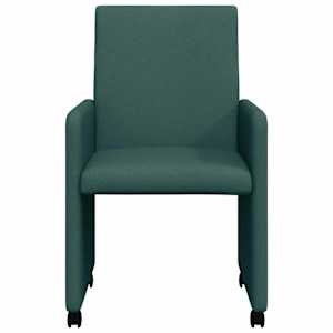 Jídelní židle na kolečkách 2 pcs Tmavě zelená 57 x 66 x 94 cm - obrázek 4