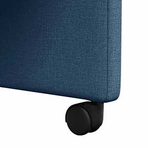 Jídelní židle na kolečkách 2 pcs Modrá 57 x 66 x 94 cm textil - obrázek 9