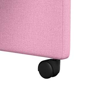 Jídelní židle na kolečkách 2 pcs Růžová 57 x 66 x 94 cm textil - obrázek 9
