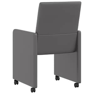 Jídelní židle na kolečkách s koly 2 pcs Šedá 57 x 66 x 94 cm - obrázek 6