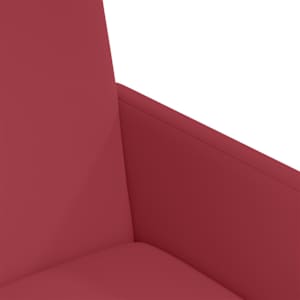 Jídelní židle na kolečkách 2 pcs vínová červená 57 x 66 x 94 cm - obrázek 7