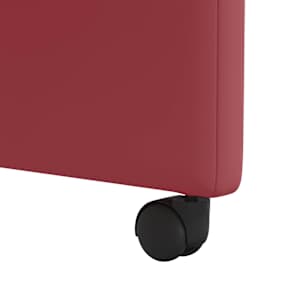 Jídelní židle na kolečkách 2 pcs vínová červená 57 x 66 x 94 cm - obrázek 9