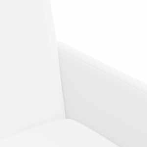 Jídelní židle na kolečkách s koly 2 pcs Bílá 57 x 66 x 94 cm - obrázek 7