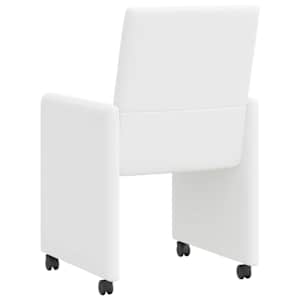 Jídelní židle na kolečkách s koly 2 pcs Bílá 57 x 66 x 94 cm - obrázek 6
