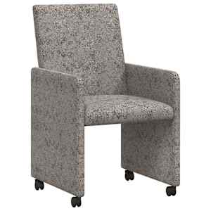 vidaXL Ratastega S&ouml;&ouml;gi-toolid 2 tk Tehisnaha Suede Helehall