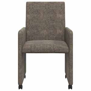 Jídelní židle na kolečkách 2 pcs Tmavě šedá 57 x 66 x 94 cm - obrázek 4