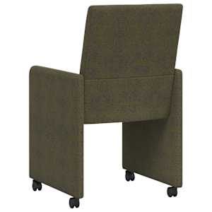 Jídelní židle na kolečkách 2 pcs Armádní zelená 57 x 66 x 94 cm - obrázek 6