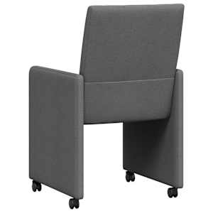 Jídelní židle na kolečkách 2 pcs Tmavě šedá 58 x 65 x 94 cm - obrázek 6