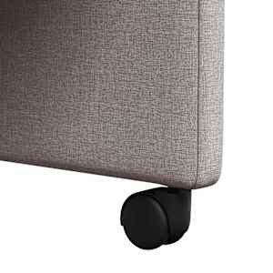 Jídelní židle na kolečkách 2 pcs Taupe 58 x 65 x 94 cm textil - obrázek 9