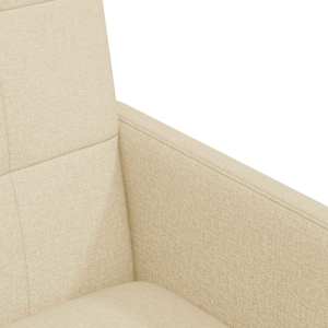 Jídelní židle na kolečkách 2 pcs Krémová 58 x 65 x 94 cm textil - obrázek 7