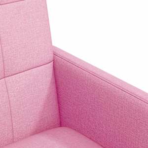 Jídelní židle na kolečkách 2 pcs Růžová 58 x 65 x 94 cm textil - obrázek 7