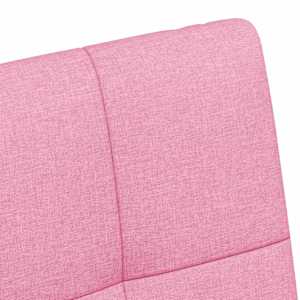 Jídelní židle na kolečkách 2 pcs Růžová 58 x 65 x 94 cm textil - obrázek 8