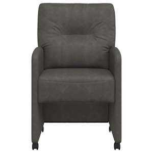 Jídelní židle na kolečkách s koly 2 pcs Černá 57 x 67 x 95 cm - obrázek 4