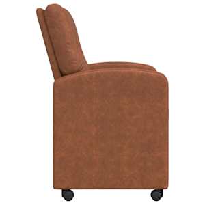 Jídelní židle na kolečkách s koly 2 pcs Hnědá 57 x 67 x 95 cm - obrázek 5