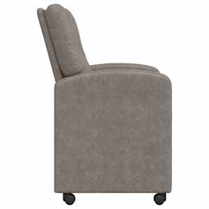 Jídelní židle na kolečkách s koly 2 pcs Šedá 57 x 67 x 95 cm - obrázek 5