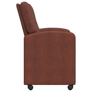 Jídelní židle na kolečkách 2 pcs Lesklá hnědá 57 x 67 x 95 cm - obrázek 5