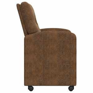 Jídelní židle na kolečkách s koly 2 pcs Hnědá 57 x 67 x 95 cm - obrázek 5