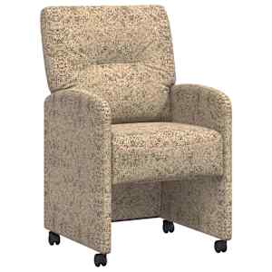 Jedilni stoli s kolesi 2 pcs Svetlo siva 57 x 67 x 95 cm