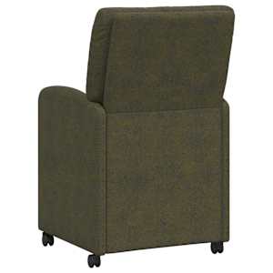 Jídelní židle na kolečkách 2 pcs Armádní zelená 57 x 67 x 95 cm - obrázek 6