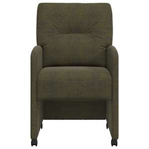 Jídelní židle na kolečkách 2 pcs Armádní zelená 57 x 67 x 95 cm - obrázek 4