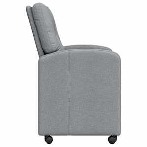 Jídelní židle na kolečkách 2 pcs Světle šedá 57 x 67 x 95 cm - obrázek 5