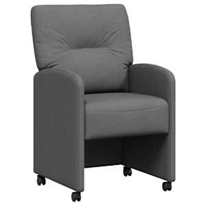 vidaXL Ratastega S&ouml;&ouml;gi-toolid 2 tk kangas Tumehall 57 x 67 x 95 cm