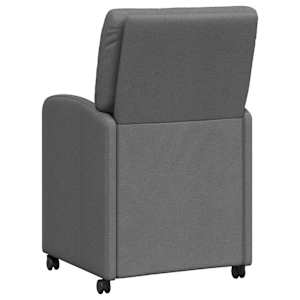 Jídelní židle na kolečkách 2 pcs Tmavě šedá 57 x 67 x 95 cm - obrázek 6