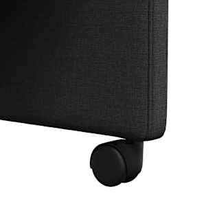 Jídelní židle na kolečkách 2 pcs Černá 57 x 67 x 95 cm textil - obrázek 9