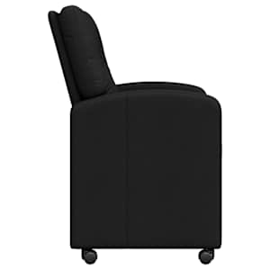 Jídelní židle na kolečkách 2 pcs Černá 57 x 67 x 95 cm textil - obrázek 5