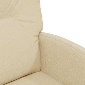 Jídelní židle na kolečkách 2 pcs Krémová 57 x 67 x 95 cm textil - obrázek 7