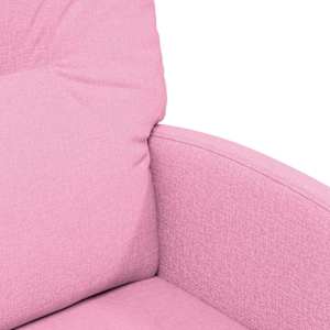 Jídelní židle na kolečkách 2 pcs Růžová 57 x 67 x 95 cm textil - obrázek 7