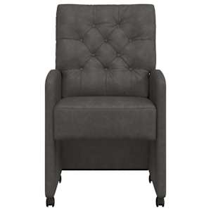 Jídelní židle na kolečkách s koly 2 pcs Černá 58 x 67 x 97 cm - obrázek 4