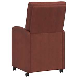 Jídelní židle na kolečkách 2 pcs Lesklá hnědá 58 x 67 x 97 cm - obrázek 6