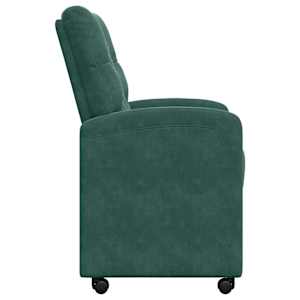 Jídelní židle na kolečkách 2 pcs Tmavě zelená 58 x 67 x 97 cm - obrázek 5