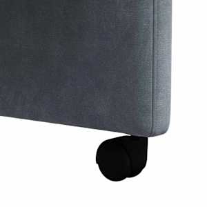 Jídelní židle na kolečkách 2 pcs Tmavě šedá 58 x 65 x 98 cm - obrázek 9