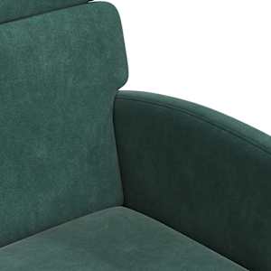 Jídelní židle na kolečkách 2 pcs Tmavě zelená 58 x 65 x 98 cm - obrázek 7
