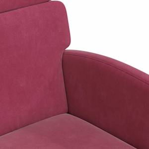 Jídelní židle na kolečkách 2 pcs vínová červená 58 x 65 x 98 cm - obrázek 7