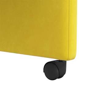 Jídelní židle na kolečkách 2 pcs Žlutá 58 x 65 x 98 cm samet - obrázek 9