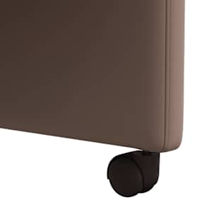 Jídelní židle na kolečkách s koly 2 pcs Hnědá 58 x 65 x 98 cm - obrázek 9