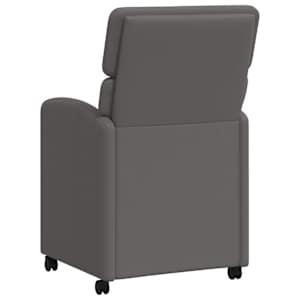 Jídelní židle na kolečkách s koly 2 pcs Šedá 58 x 65 x 98 cm - obrázek 6
