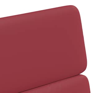 Jídelní židle na kolečkách 2 pcs vínová červená 58 x 65 x 98 cm - obrázek 8