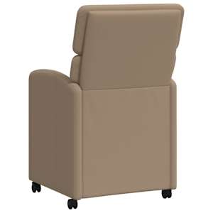Jídelní židle na kolečkách 2 pcs Cappuccino 58 x 65 x 98 cm - obrázek 6