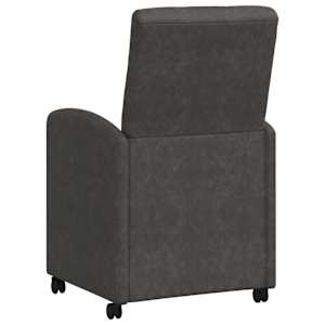 Jídelní židle na kolečkách s koly 2 pcs Černá 58 x 67 x 97 cm - obrázek 6