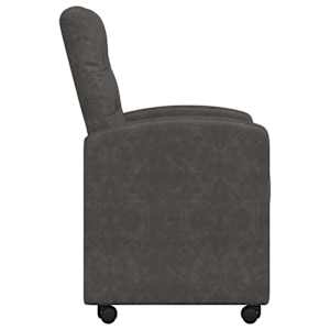 Jídelní židle na kolečkách s koly 2 pcs Černá 58 x 67 x 97 cm - obrázek 5