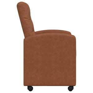 Jídelní židle na kolečkách s koly 2 pcs Hnědá 58 x 67 x 97 cm - obrázek 5