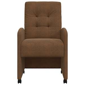 Jídelní židle na kolečkách s koly 2 pcs Hnědá 58 x 67 x 97 cm - obrázek 4