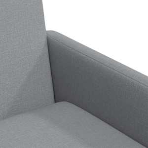 Jídelní židle 2 pcs Světle šedá 57 x 67 x 95 cm textil - obrázek 7