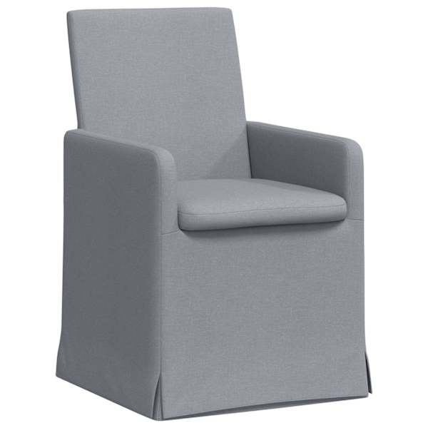 vidaXL S&ouml;&ouml;gitoa Toolid 2 tk kangas Helehall 57 x 67 x 95 cm